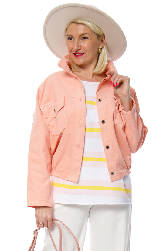 Laškrāsas kokvilnas/velveta auduma jaka LIVANS