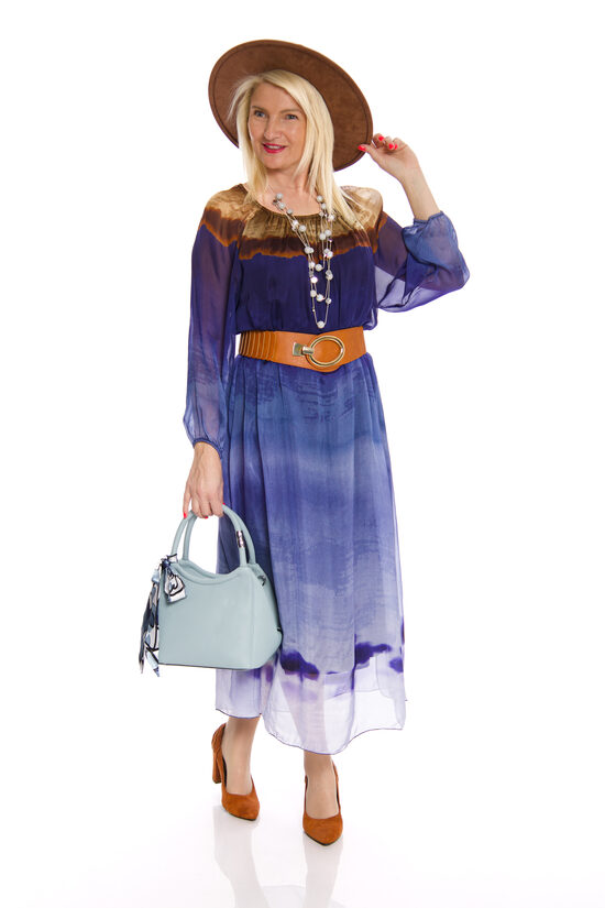 Eleganta viskozes-zīda kleita ar oderi Pure Silk