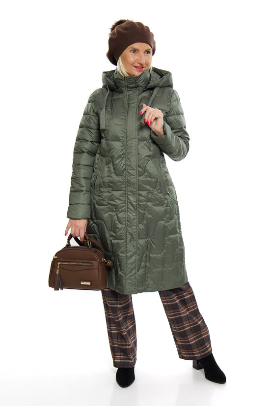 Sieviešu rudens mētelis ar kapuci H&D