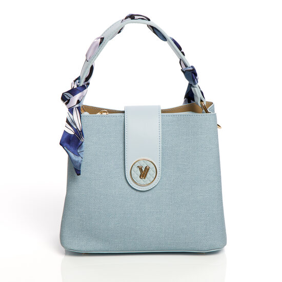 Eleganta gaiši zila mazā sieviešu somiņa Gallantry