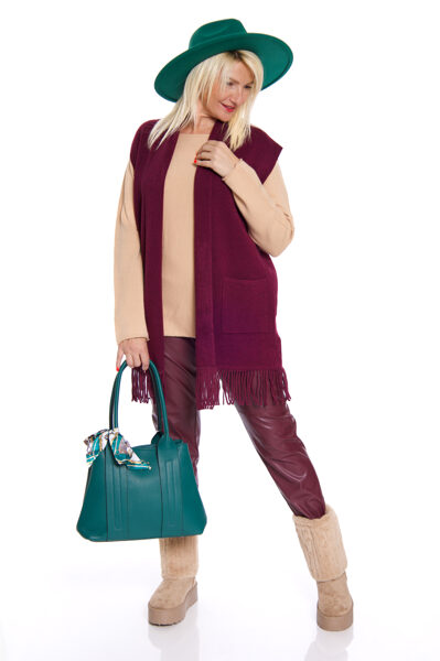 Mākslīgās ādas bikses sievietēm CARMEL