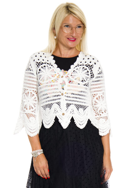 Balta kokvilnas jaciņa Z Studio