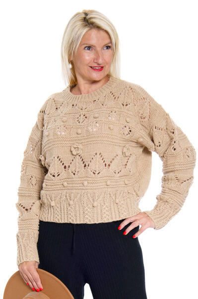 Adīts īsais sieviešu džemperis Chance Off