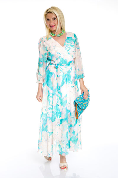 Izejama garā kleita ar ziedu rakstu Tomex