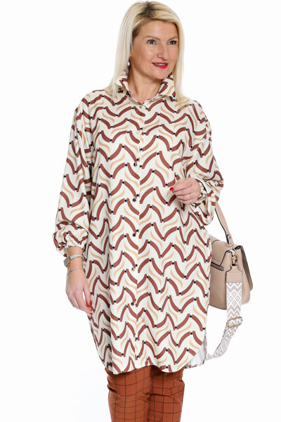 Garā sieviešu blūze ar šķēlumiem sānos Dam-Miel