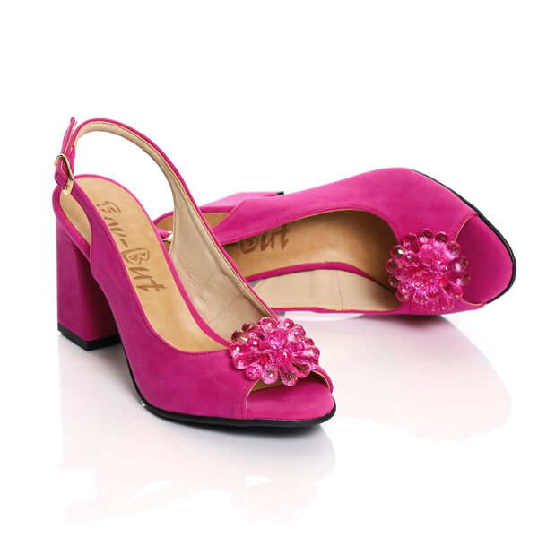 Fuksijas krāsas augstpapēžu kurpes For-But