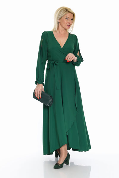 Zaļa svētku garā kleita Loudress