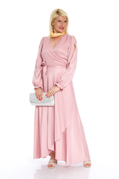 Gaiši rozā svētku garā kleita Loudress