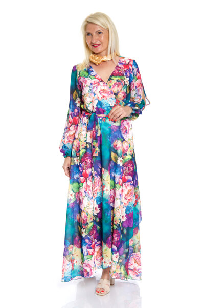 Svētku garā kleita ar ziedu rakstu Exclusive