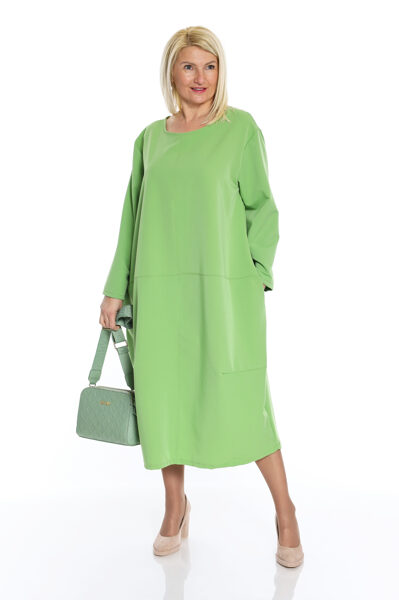 Zaļa Oversize kleita ar kabatām Lisa Moda