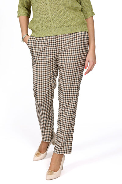 Auduma rūtainas bikses Bozena